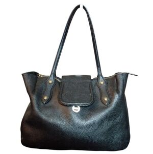 Annabell Ingall Black Leather Shoulder Bag Tote Purse